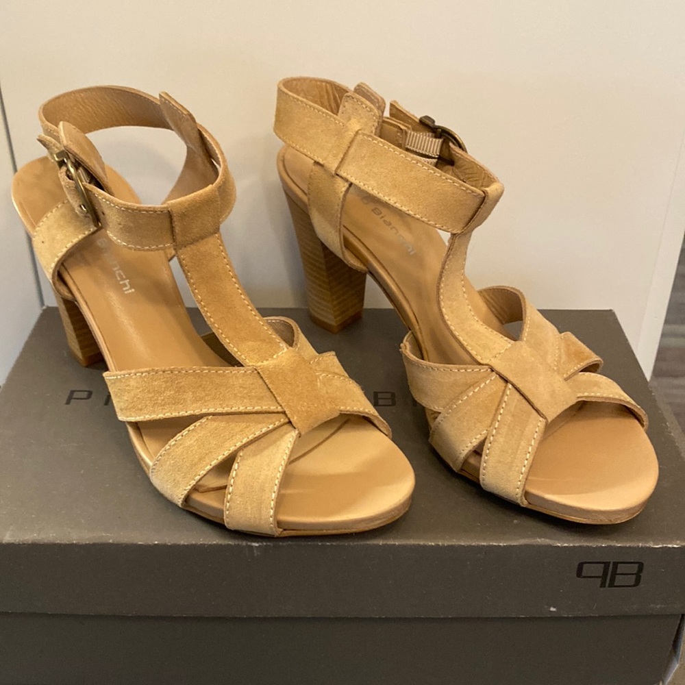 Pietro Bianchi Suede Ankle Strap Sandals